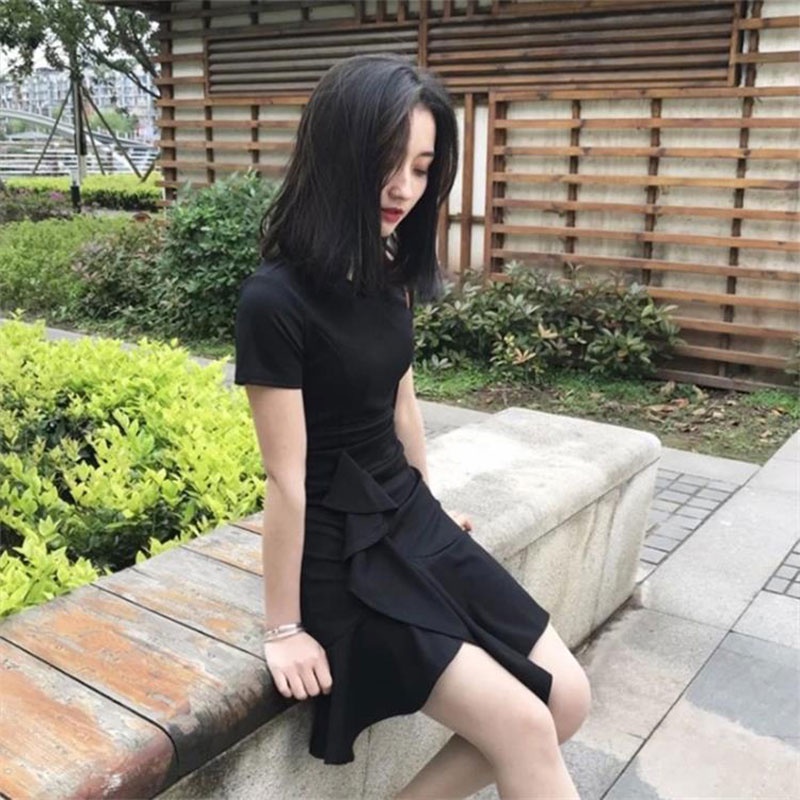 Đầm YEYA thiết kế đuôi cá tay ngắn ôm dáng vừa vặn mẫu mới độc đáo dành cho nữ