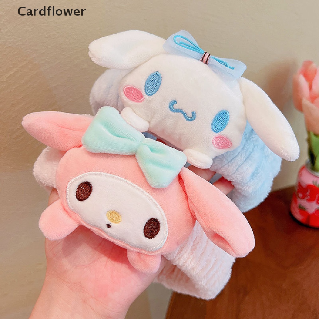 &lt; Cardflower &gt; Băng Đô Rửa Mặt Búp Bê Nhồi Bông Hoạt Hình My Melody Kuromi Kawaii Dễ Thương Cho Nữ Đang Giảm Giá