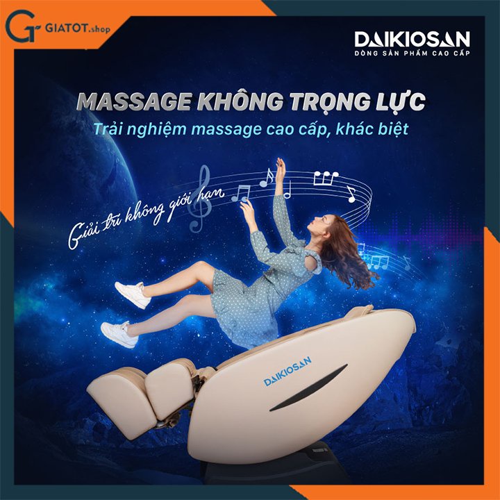 Ghế Massage sang trọng hàng chính hãng Daikiosan DKGM-10001