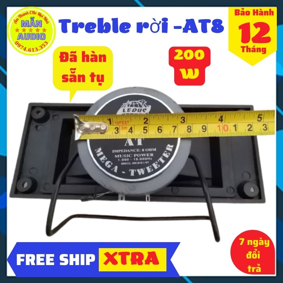 Đôi loa treble rời AT8 chính hãng 200w-loa chép rời karaoke cao cấp tặng tụ xịn