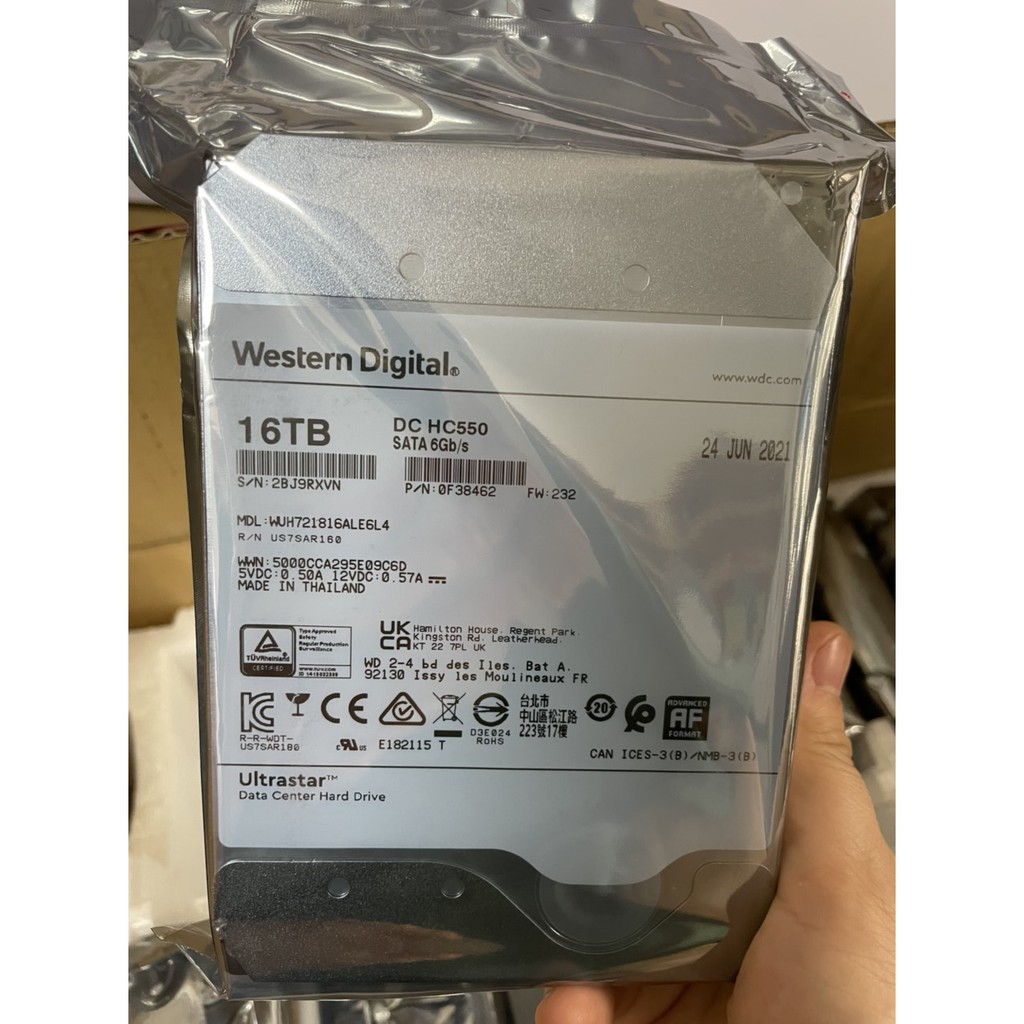 Ổ cứng HDD Western Digital Ultrastar 3.5 inch Sata 3 6TB/8TB/14TB/16TB/18TB | BigBuy360 - bigbuy360.vn