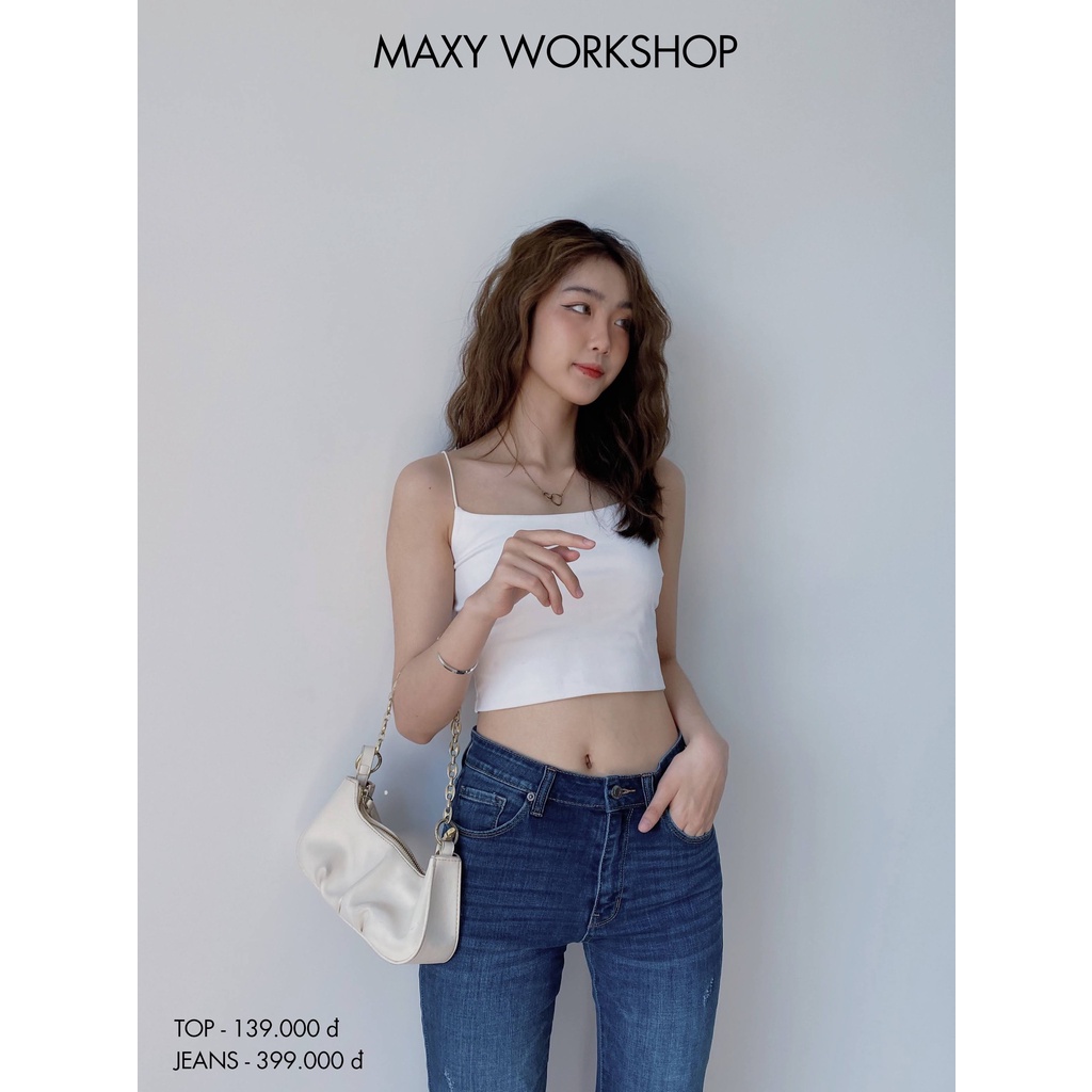 Áo croptop dây bún cami croptop Maxy Workshop | WebRaoVat - webraovat.net.vn