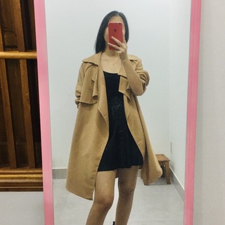 Áo Măng tô nữ, hàng Korea, áo choàng dáng dài (2hand)