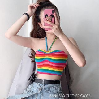 Áo croptop 7 màu (mặc được 2 kiểu)