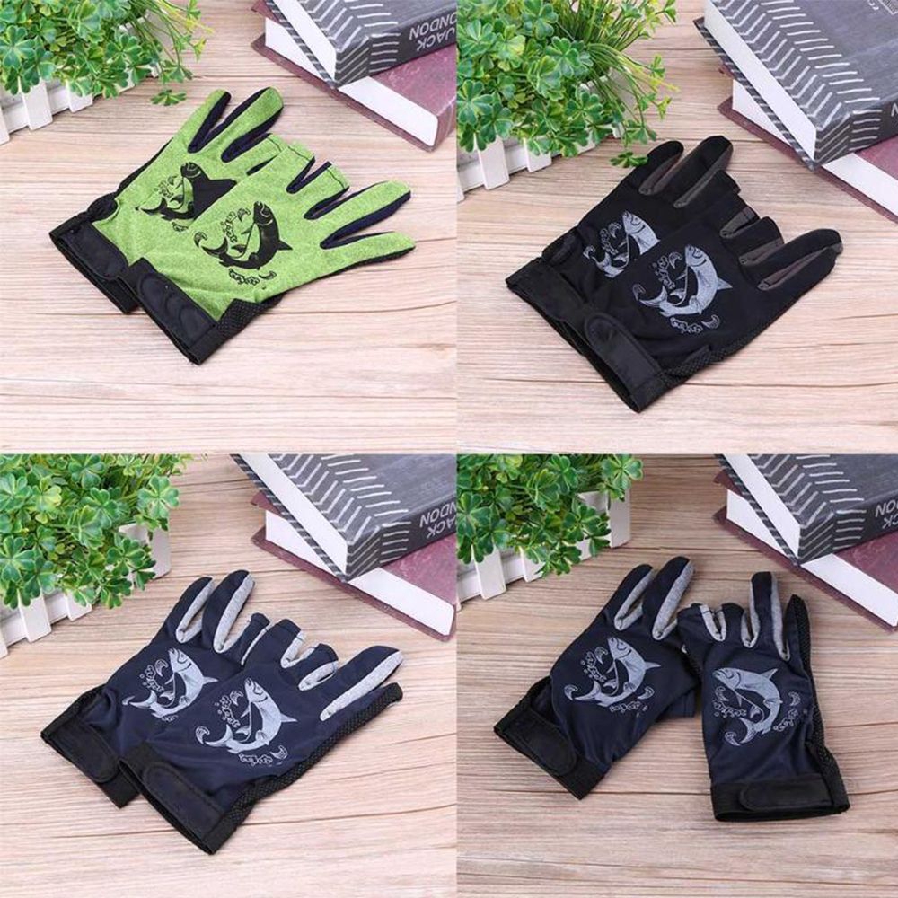 Găng tay chống trượt chất liệu cao su tổng hợp cho câu cá