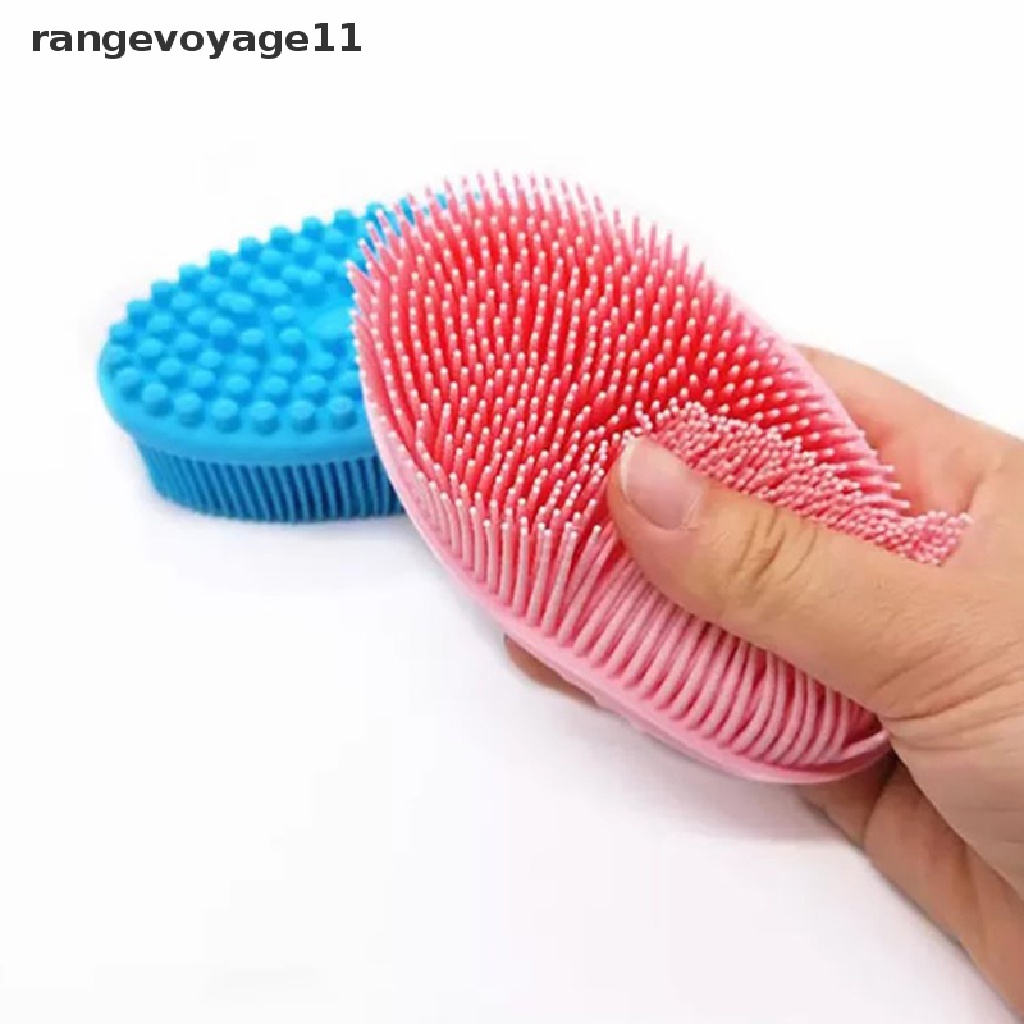 Cọ tắm rửa làm sạch cơ thể mát xa khô bằng silicone dành cho em bé