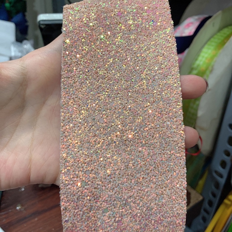Vải, Da ép long lanh làm thủ công DIY
