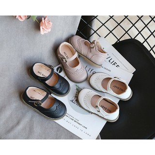 GIÀY TẬP ĐI GIÀY ĐẾ MỀM GIÀY DA CHO BÉ GÁI HÃNG MG BABY