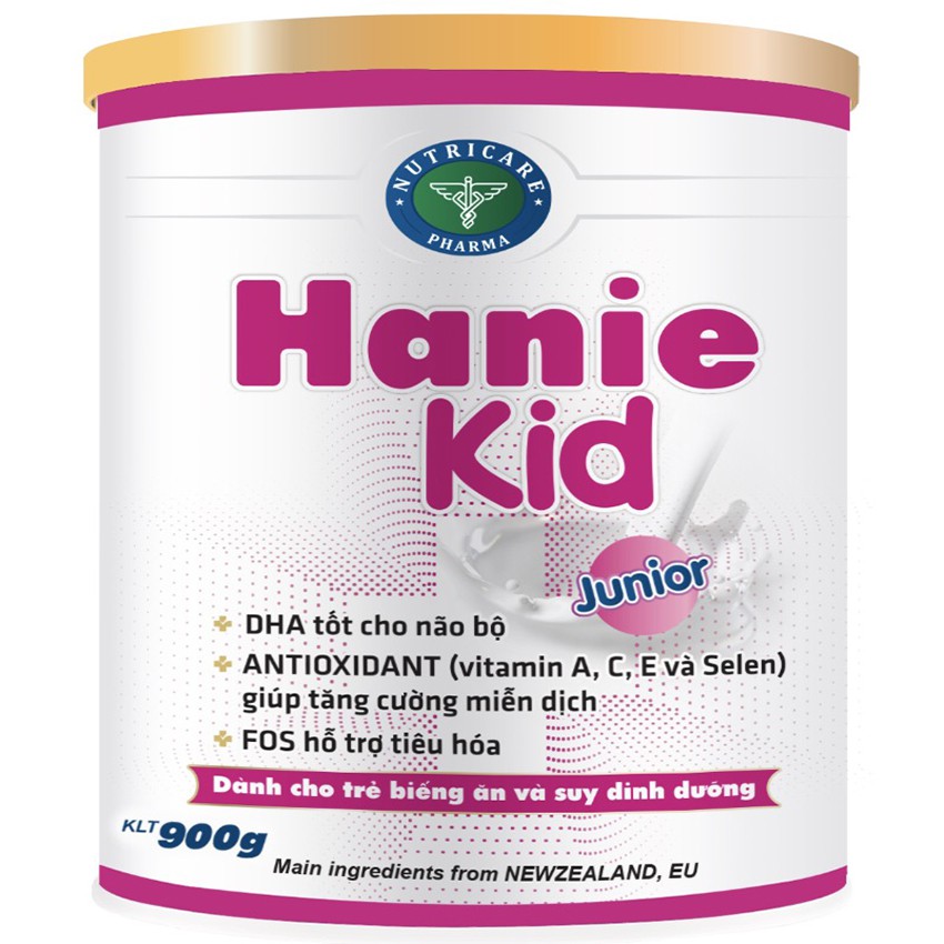 Sữa bột Nutricare Hanie Kid Junior (900g)