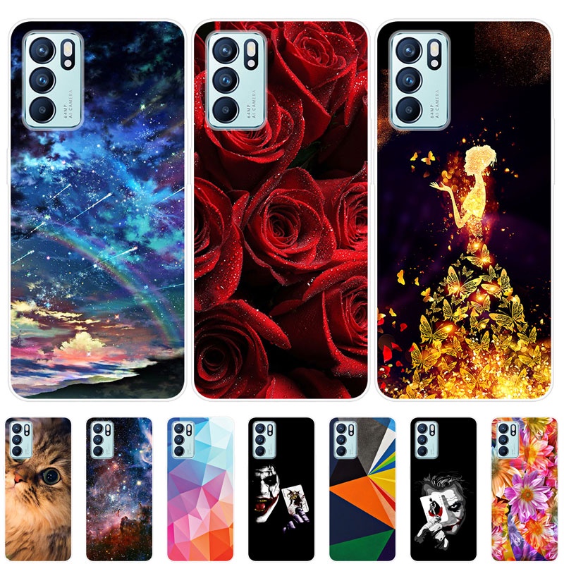 Ốp Điện Thoại Tpu Silicon Mềm Cho Oppo Reno6 Z 5g Reno 6z Reno6Z