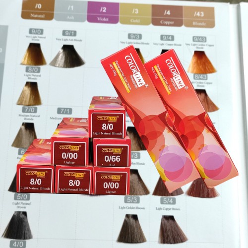Màu Nhuộm Tóc Colorline Shine chuẩn tông cho salon 100ml