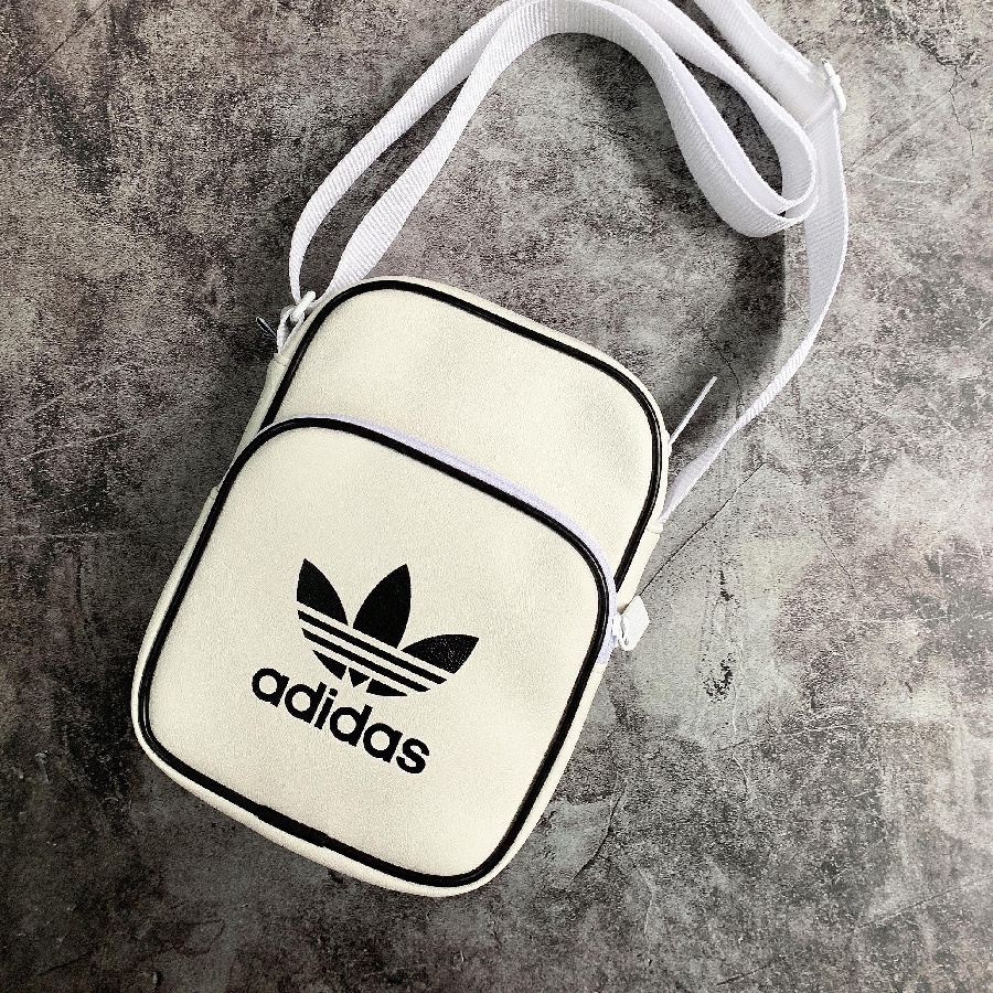 Túi Đeo Chéo Adidas Trắng Vintage Mini Bag Classic Full Tag Code