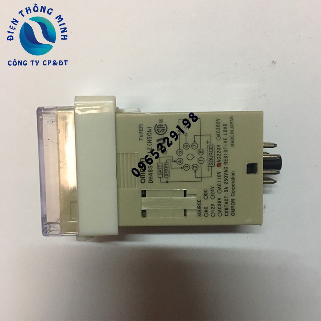 Rơle thời gian (Timer) Omron DH48S-1Z DH48S-2Z, DH48S-S (Kèm đế) Relay thời gian Công tắc hẹn giờ DH48S