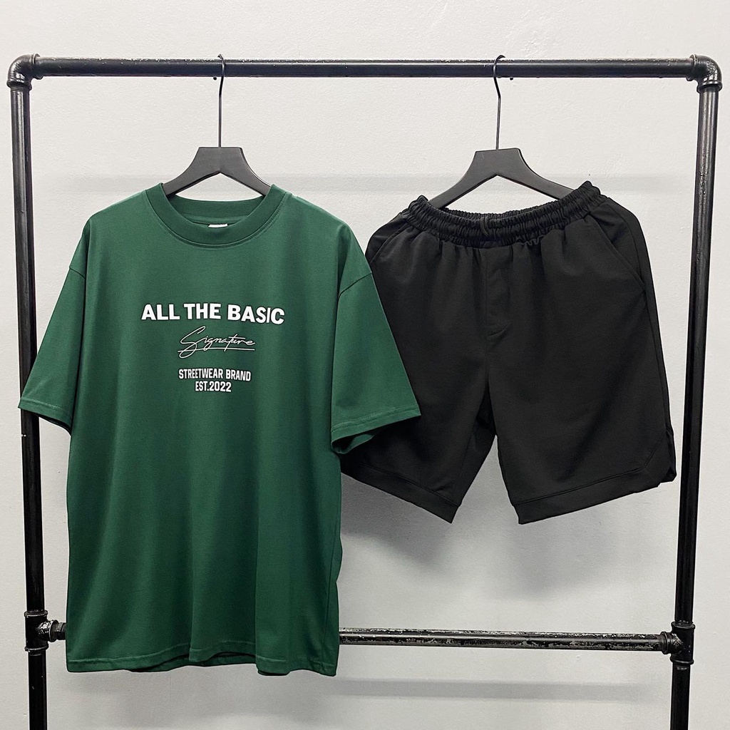 Áo thun Xanh lá All the basic - Vải cotton cao cấp nam nữ unisex