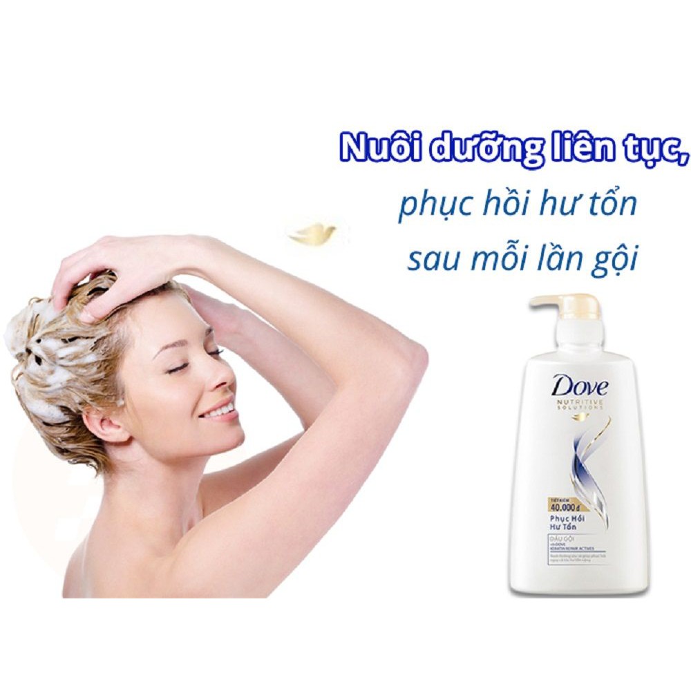 Dầu Gội Đầu 900G Dove Phục Hồi Hư Tổn Chính Hãng.