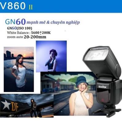 Đèn Flash Godox V860II TTL For Canon - Hàng Nhập Khẩu