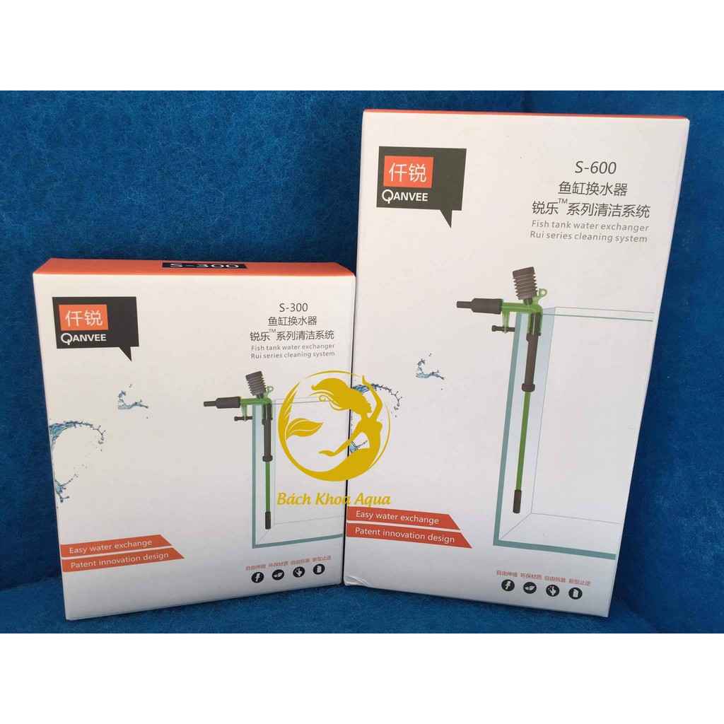 Hút đáy thay nước hồ cá Qanvee S300-S600