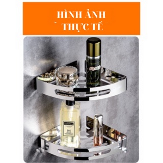Khay góc, kệ vuông để đồ phòng tắm bằng thép không gỉ INOX 304 bảo đảm  bao tess sản phẩm - Sentaku