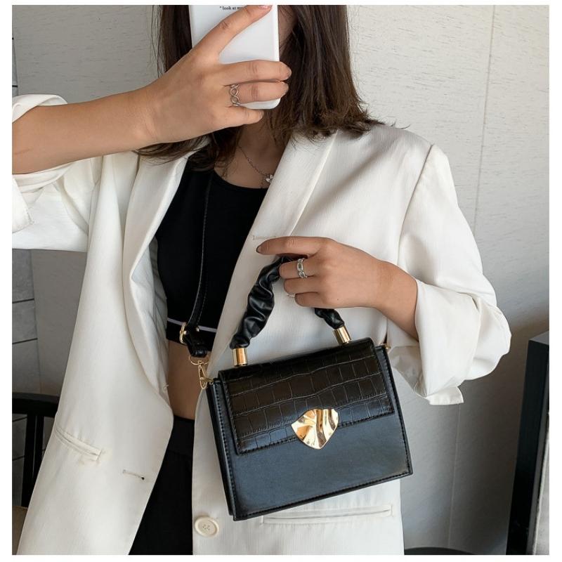 Túi xách đeo chéo đeo vai hình vuông công sở trẻ trung da mềm OLUKA STORE TĐV069