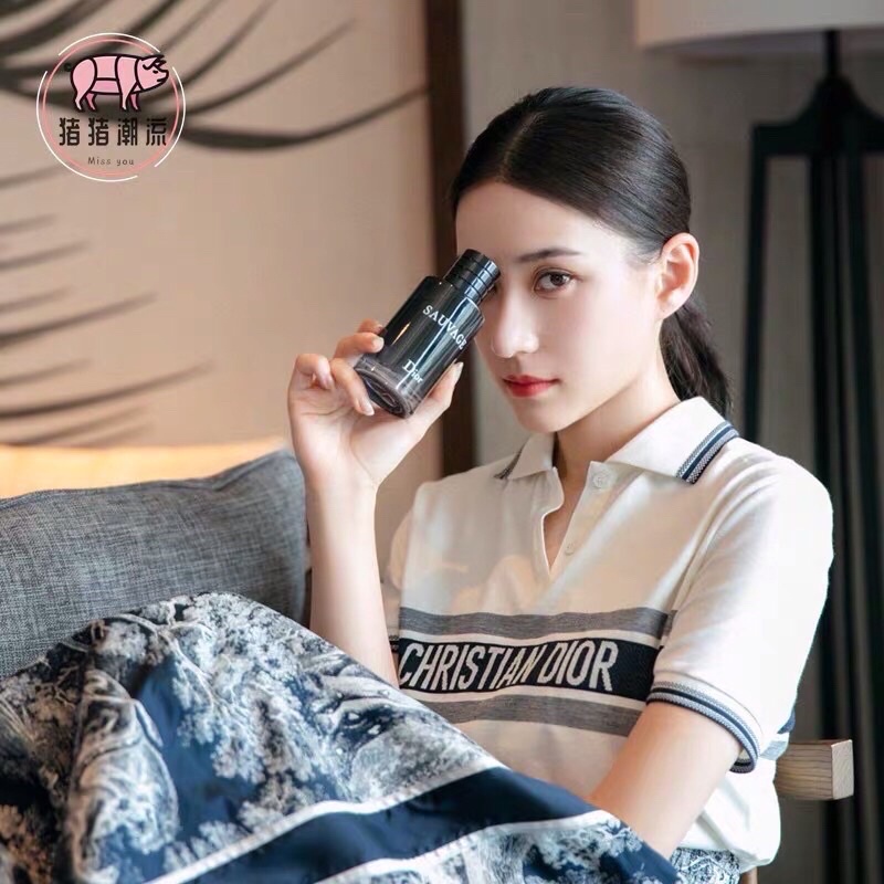 Áo len dệt kim cổ polo CD