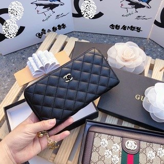 Ví cầm tay da gạo trần trám phối quả chuông❣️Freeship❣️