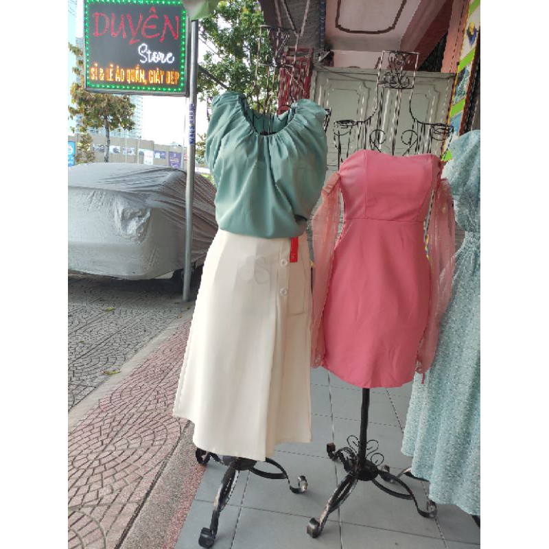 CHÂN VÁY CÔNG SỞ MIDI HÀNG CHUẨN XUẤT KHẨU ( HÌNH THẬT SHOP TỰ CHỤP Ạ)