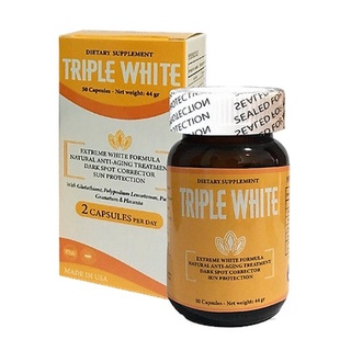 ✅ viên uống triple white - trắng da, chống nắng, giảm thâm nám hộp 50 viên