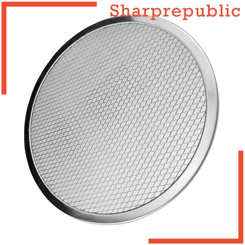 [SHARPREPUBLIC]Pizza Stones Aluminum Mesh Pizza Screen Pasta Baking Tray Net Pizza 6inch