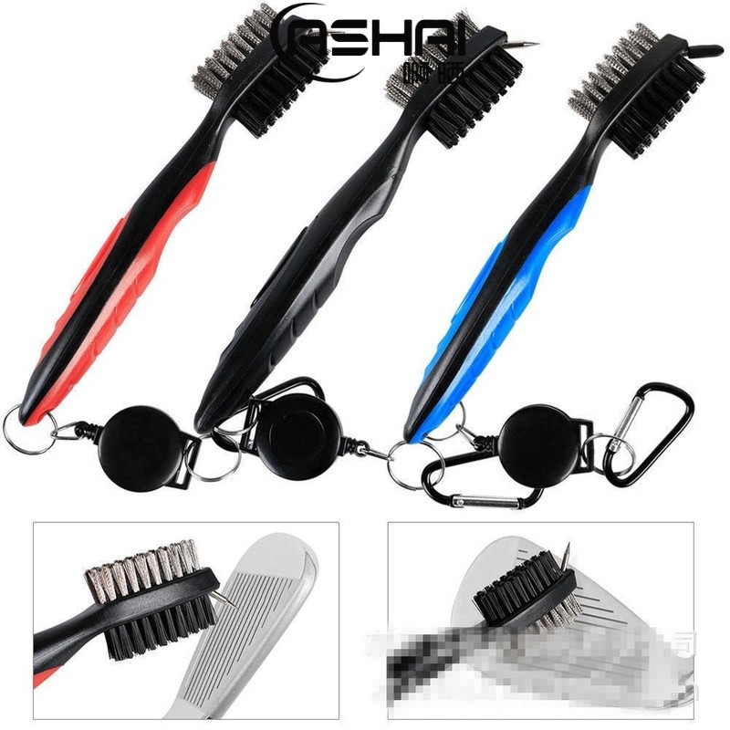 1 Bàn Chải Vệ Sinh Rãnh Trái Banh Golf 2 Mặt