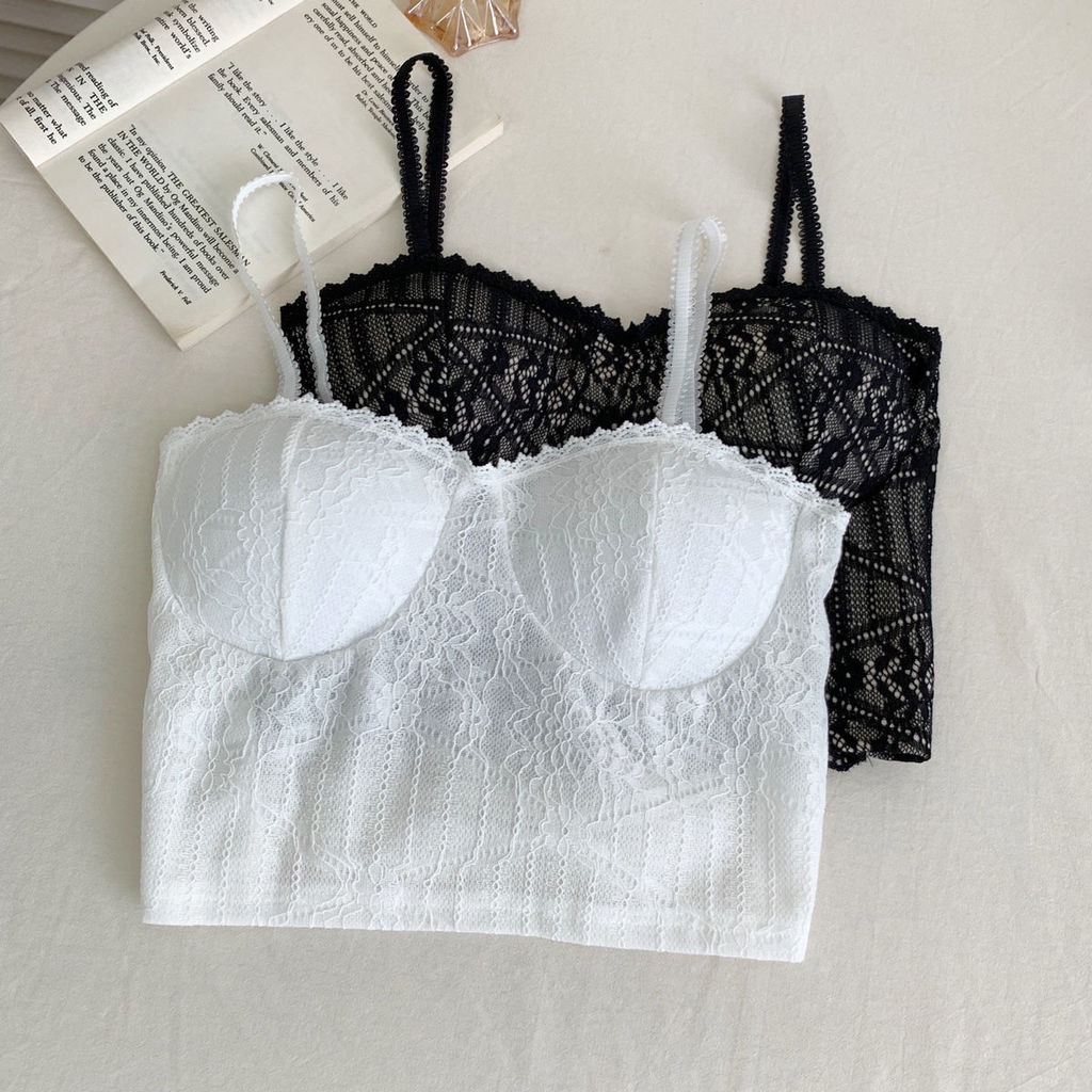 Áo Hai Dây Phối Ren Hở Lưng Gợi Cảm Thời Trang Mùa Hè