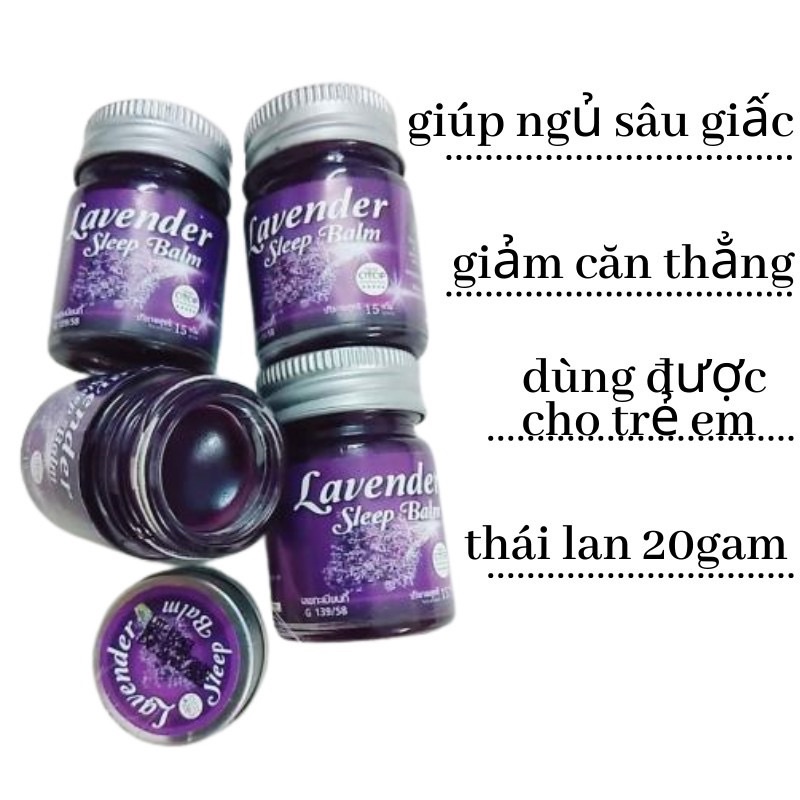 dầu-giúp dễ-ngủ-hương-laven hủ 15g mini (thailan)