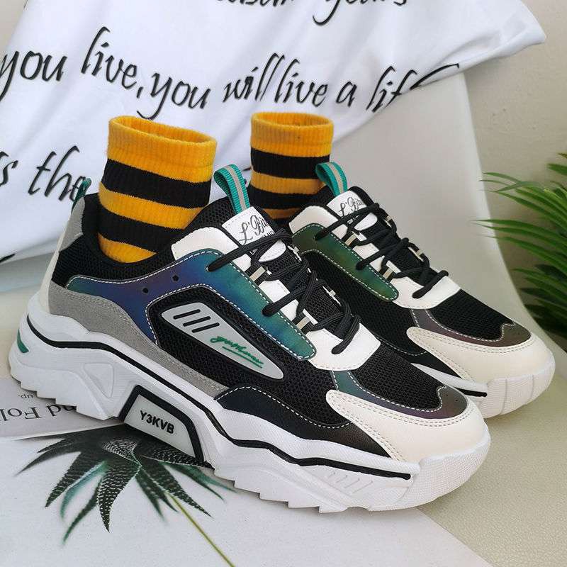 Giày sneaker nam tăng chiều cao Lbiites Phản Quang sắc Màu hottrend