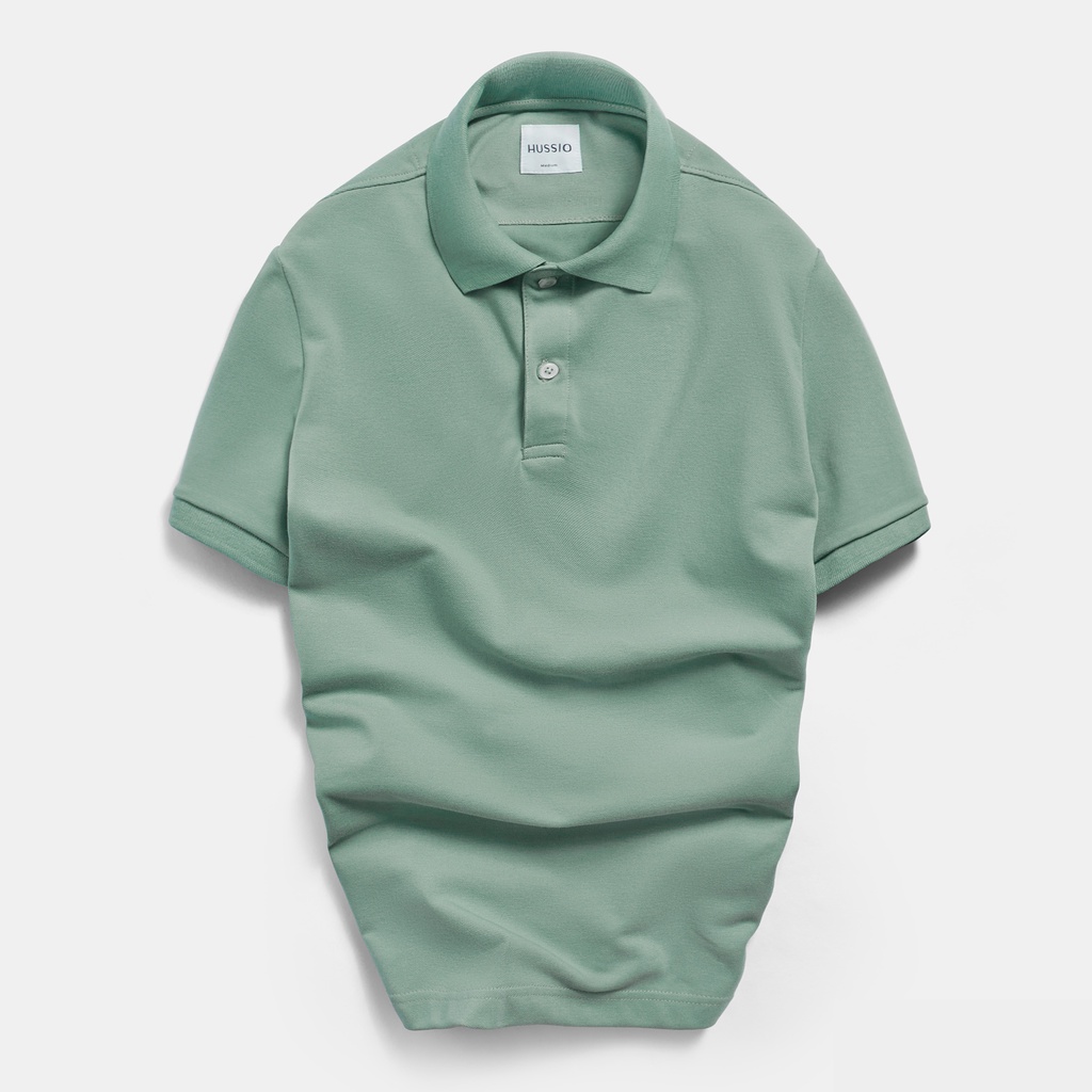 Áo thun polo nam trơn CLASSIC vải cá sấu cotton siêu xịn, chuẩn form - HUSSIO