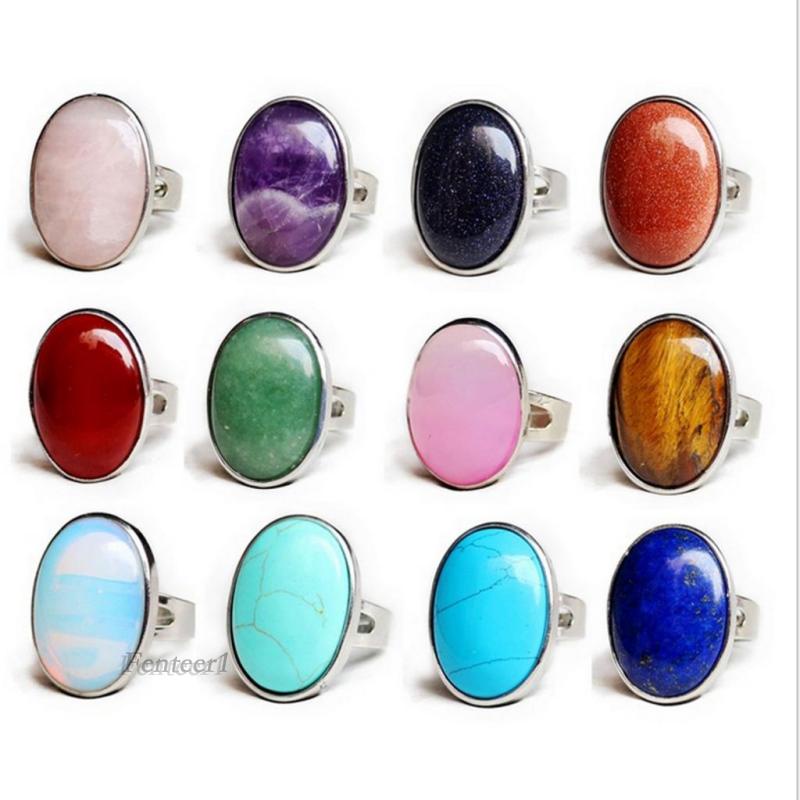 Nhẫn Cưới Fenteer1 Đính Đá Opal Hình Oval