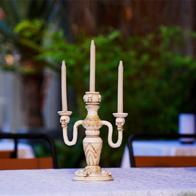 Giá Đỡ Nến Hình Đầu Lâu Độc Đáo Trang Trí Tiệc Cưới / Sinh Nhật