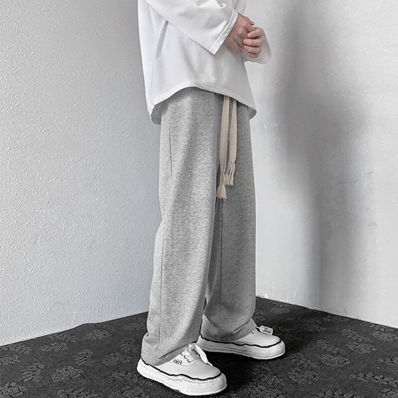 Quần ống rộng nỉ suông nam nữ Basic Track Pants