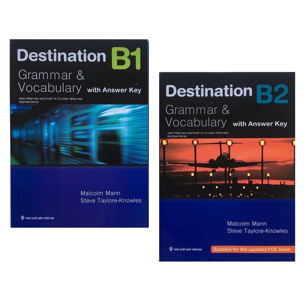 Sách - Combo 2 Cuốn Destination B1 & B2 Grammar and Vocabulary(Bản in màu) Tặng Kèm Bookmark