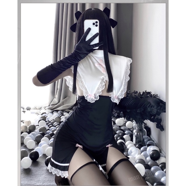 MY9102 Váy Đồng Phục Hầu Gái UwU Dễ Thương - Cosplay Nữ Sinh Nhật Bản Dễ Thương | BigBuy360 - bigbuy360.vn