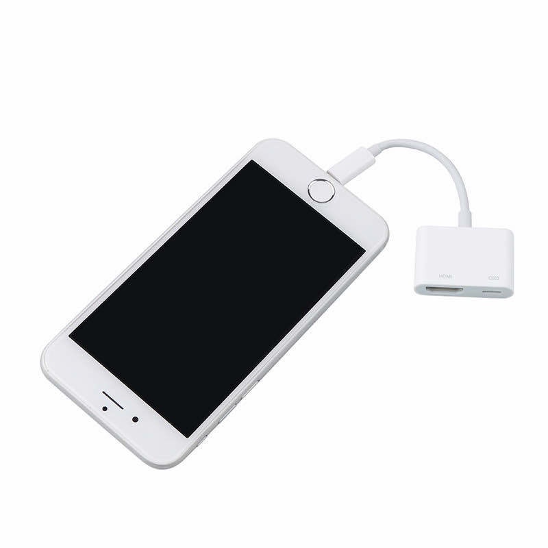 Cáp Chuyển Đổi cổng Lightning Sang HDMI Cho Iphone X 8 7 6 Plus Ipad, Full HD 1080P đưa hình ảnh lên Máy Chiếu, TV