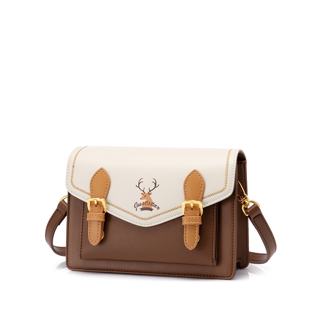 Túi xách đeo chéo dễ thương Just Star phom chữ nhật tuần lộc công sở đi làm đi chơi 172838