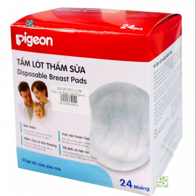 Hộp 24 miếng lót thấm sữa Pigeon siêu thấm dùng một lần