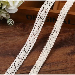 5 mét ruy băng ren họa tiết quả trám làm phụ kiện handmade