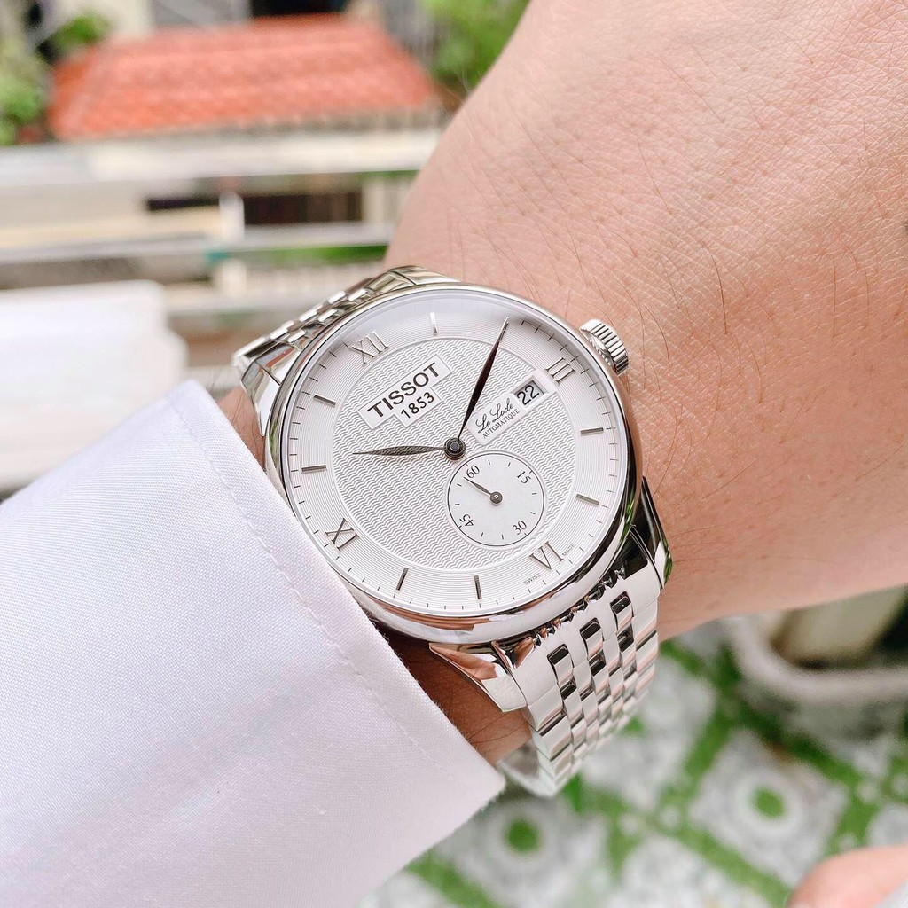 Đồng hồ Nam Tiissot 1853 Le Locle Automatic T006.428.11.038.01 Mặt trắng,Lịch ngày-Máy cơ-Dây kim loại-Size 39mm
