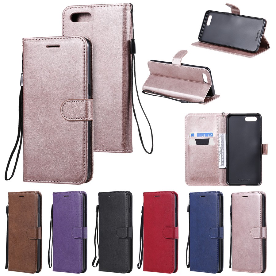 Ốp điện thoại cứng dạng nắp gập đơn giản thời trang dành cho OPPO A5/A3S/A7/A5S | BigBuy360 - bigbuy360.vn