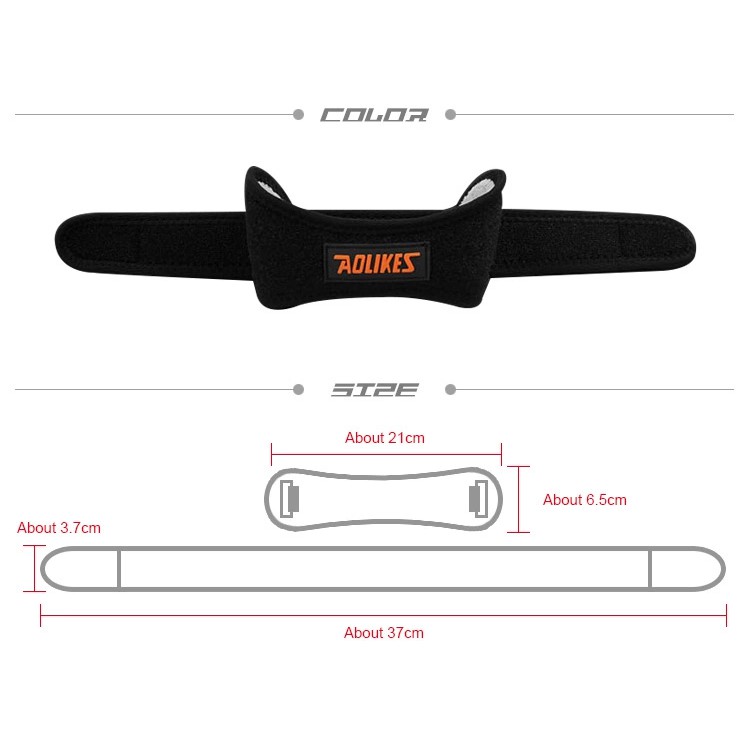 Bộ 2 đai bảo vệ đầu gối AOLIKES A-7918 đệm silicone hỗ trợ khớp xương bánh chè Magnetic Knee Support Belt
