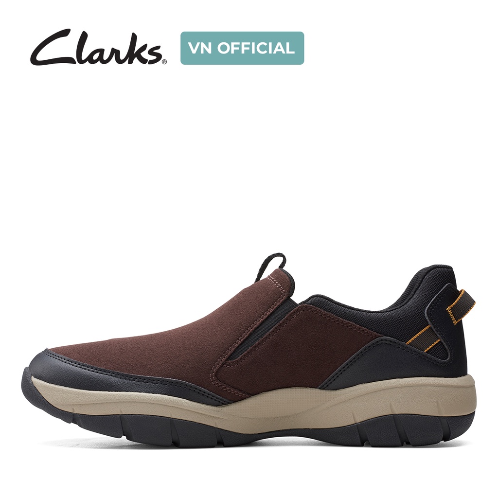 Giày Sục Nam CLARKS Ervin Low Màu Nâu