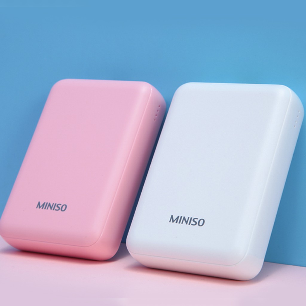 Sạc dự phòng nhỏ gọn Miniso 10000mAh (Nhiều màu) - Hàng chính hãng pin sạc dự phòng cục sạc dự phòng