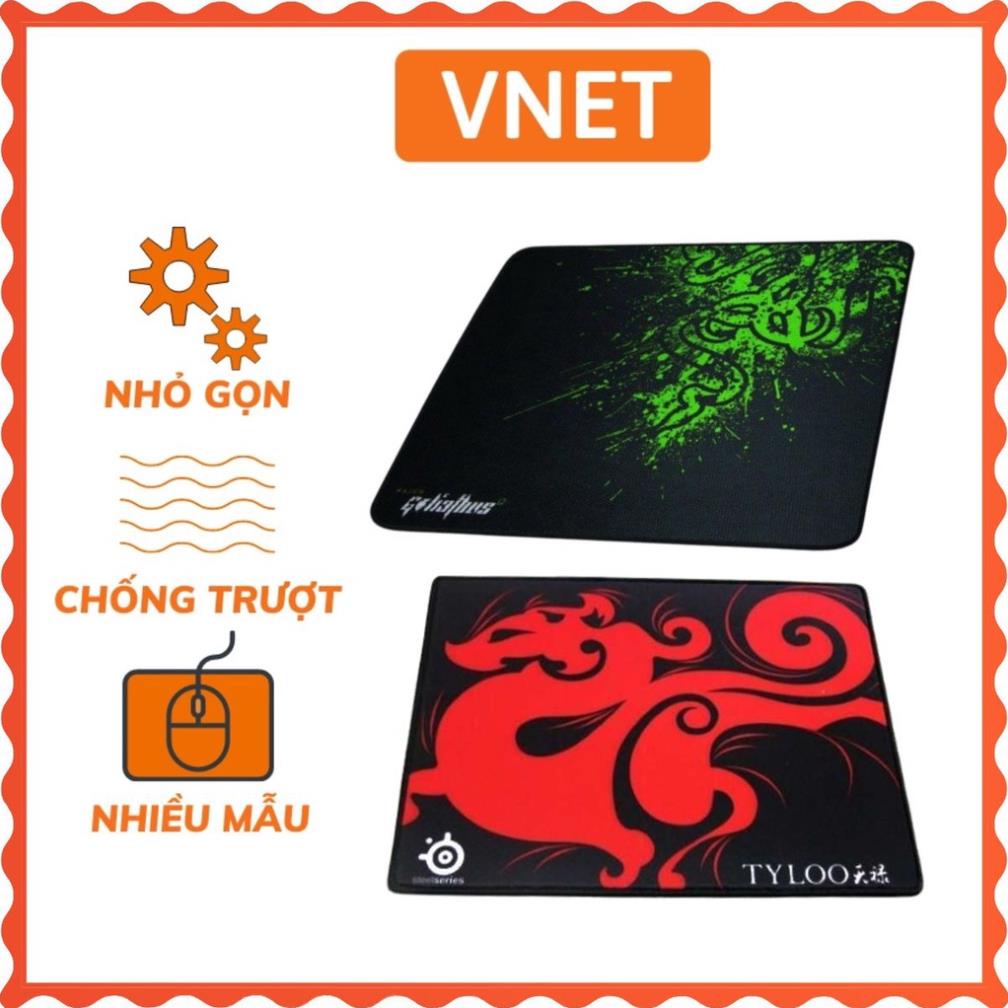 Lót chuột bàn di Gaming 25x30cm cỡ trung cực đẹp, khâu viền full túi bóng giao ngẫu nhiên mẫu