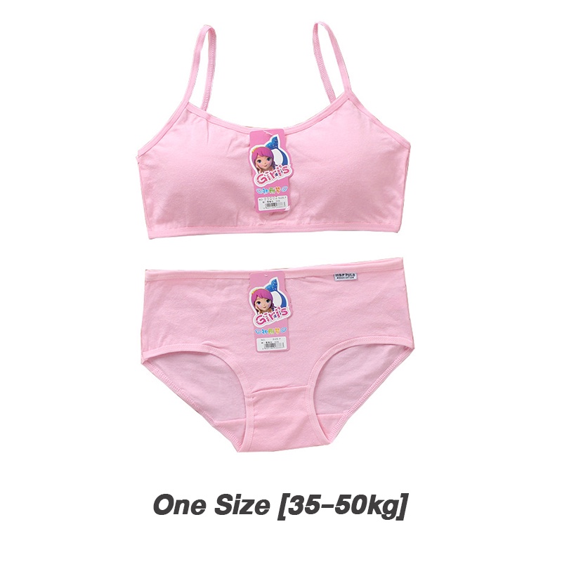 Set áo ngực MICHLEY cotton màu trơn không gọng đơn giản cho nữ