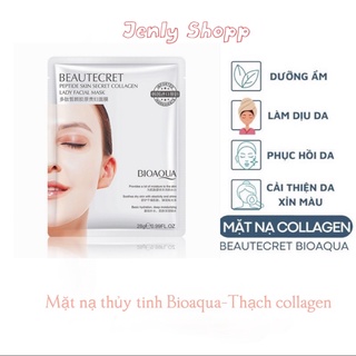 Mặt nạ mặt nạ thuỷ tinh thạch collagen trong suốt dưỡng ẩm, làm da căng bóng